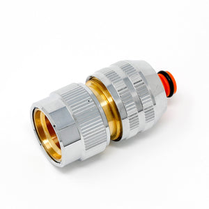 Claber Metal 1/2" Hose Connector w/ Aquastop - 9611